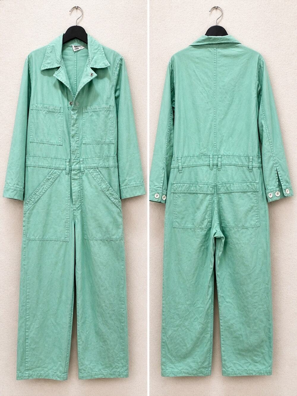 Big Bud Press unisex workwear-style jumpsuits in mint green XS